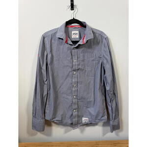 👔 Vintage Superdry “The Shirt Store” Pinstripe Button-Up — Size M